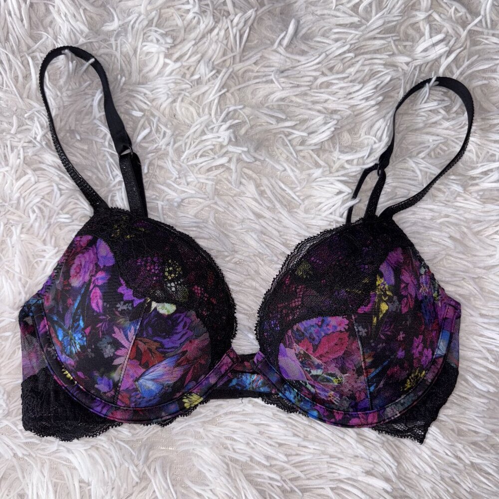 VS Shine Strap Moody Floral Bra